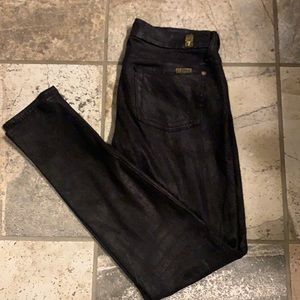 7 for All Mankind black 90% polyester/10%Spandex
